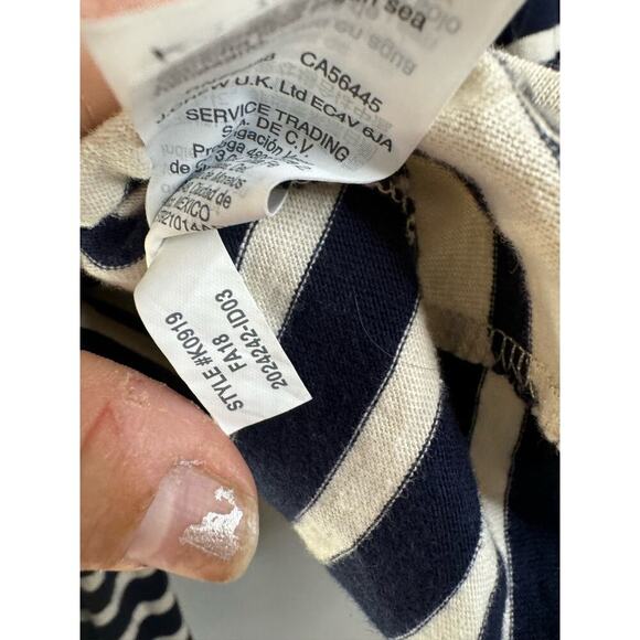 Madewell Stripe Block Wide Sleeve Turtleneck In Linen size med - Picture 7 of 7